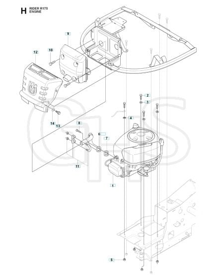 Husqvarna RIDER 175 - Engine