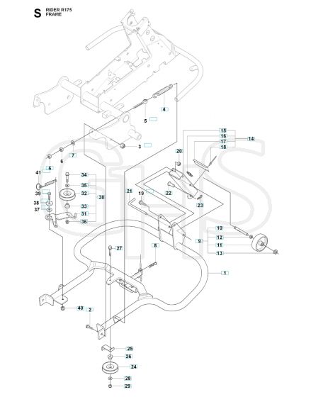 Husqvarna RIDER 175 - Frame