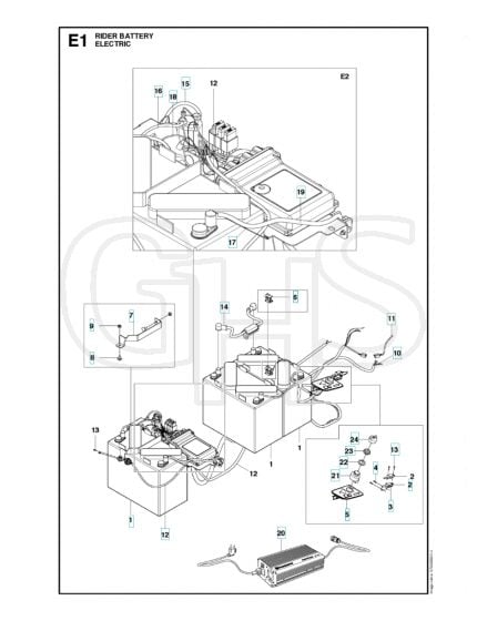 Husqvarna RIDER BATTERY - Electrical