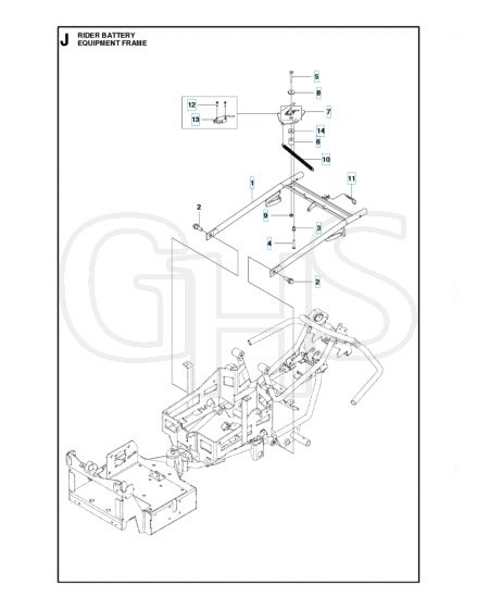 Husqvarna RIDER BATTERY - Frame