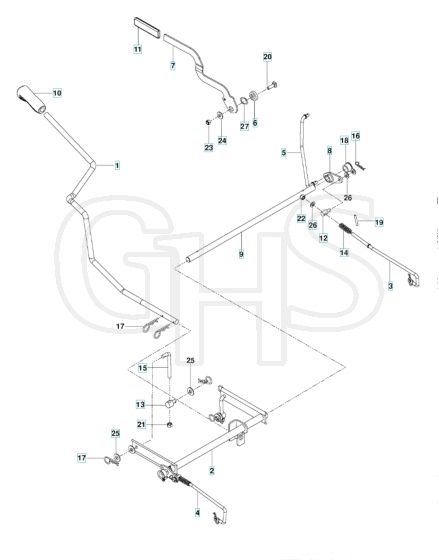 Husqvarna Rz3019 Bf - Brake / Rear Mower Lift