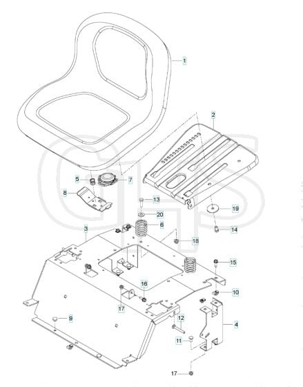 Husqvarna Rz46215 - Seat