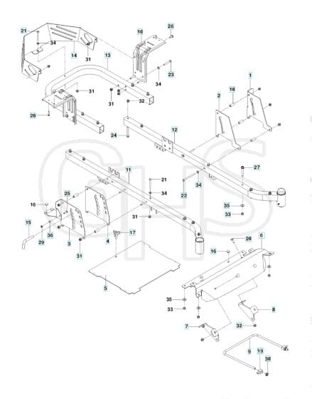 Husqvarna Rz5424 T - Frame