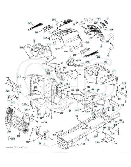 Husqvarna Srd17530 - Chassis & Enclosures