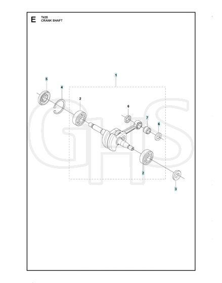 Husqvarna T435 - Crankshaft