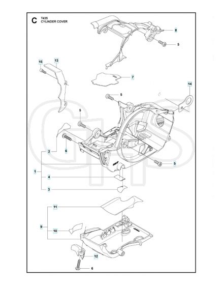 Husqvarna T435 - Cylinder Cover