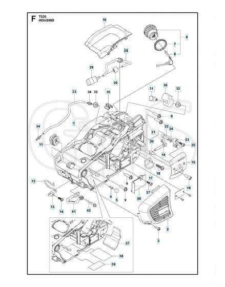 Husqvarna T525 - Housing