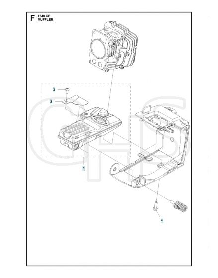 Husqvarna T540XP - Muffler