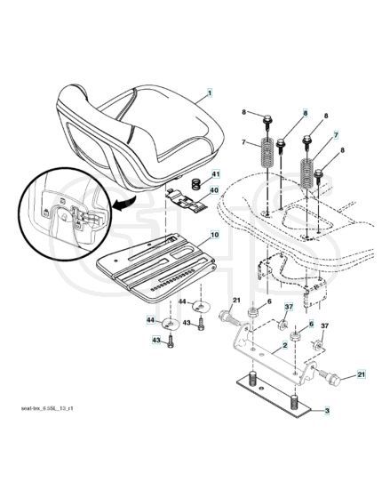 Husqvarna Tc 138M - Seat