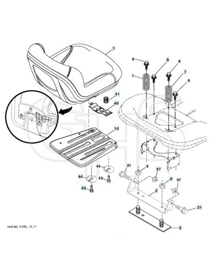 Husqvarna Tc 138T - Seat