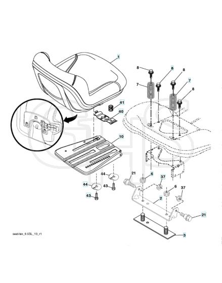 Husqvarna Tc 238T - Seat