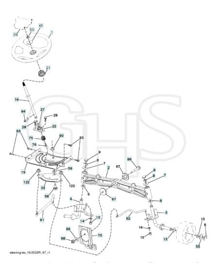 Husqvarna Tc 342 - Steering