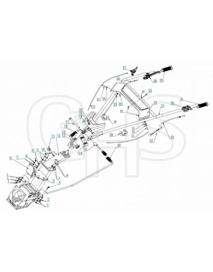 Husqvarna TF544 - Handle & Controls