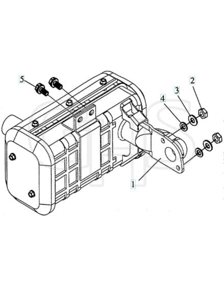 Husqvarna TF544 - Muffler