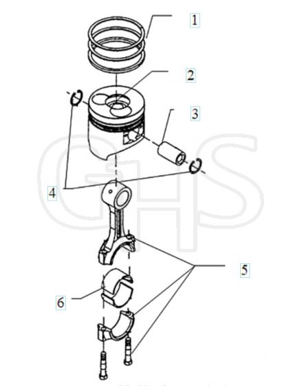 Husqvarna TF544 - Piston