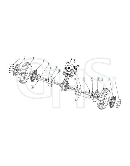 Husqvarna TF544 - Wheels & Tyres