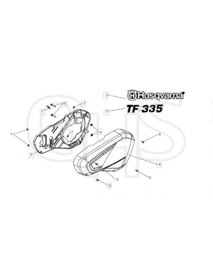 Husqvarna TF335 - Cover