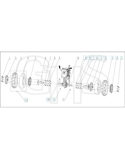 Husqvarna TF545DPLUS - Wheels & Tyres