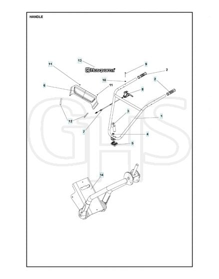 Husqvarna TR348 - Handle