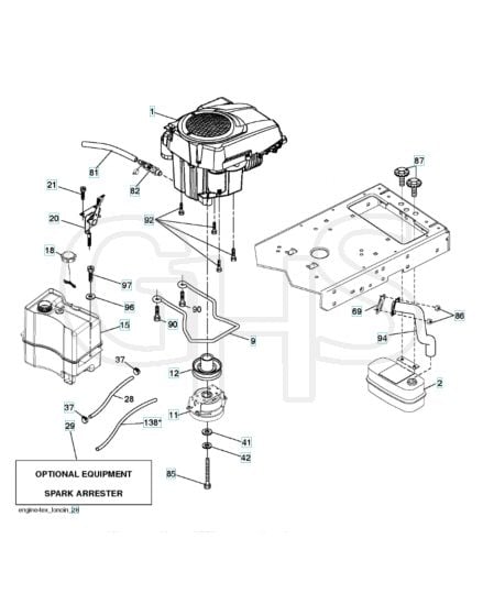 Husqvarna Ts 142 - Engine