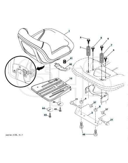 Husqvarna Ts 142T - Seat