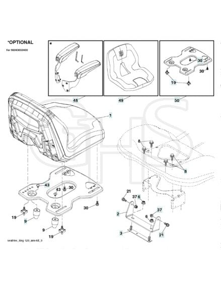 Husqvarna Ts 148X - Seat