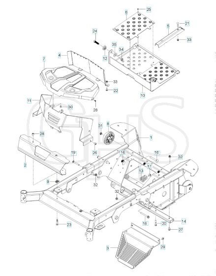 Husqvarna V554 - Chassis Lower