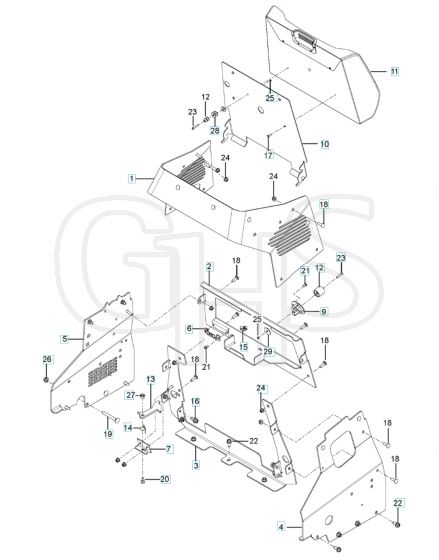 Husqvarna V554 - Chassis Upper