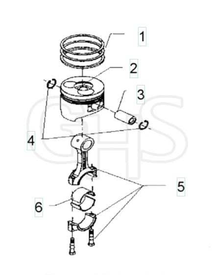 Husqvarna W100D - Piston