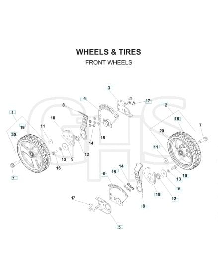 Husqvarna W21SKC - Wheels & Tyres