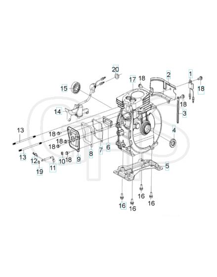 Husqvarna W40P - Crankcase