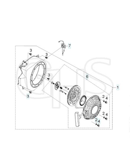 Husqvarna W50P - Starter