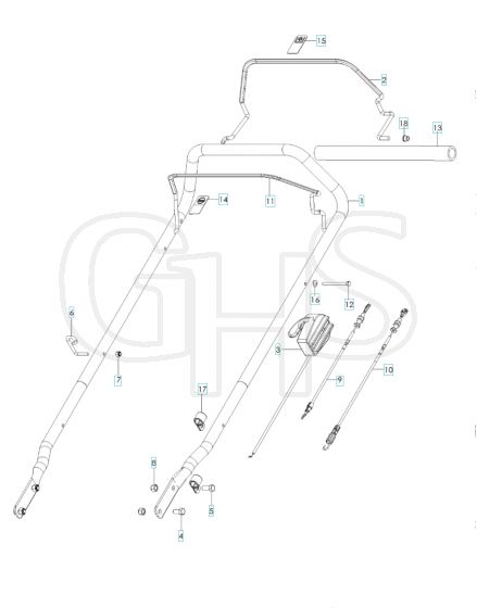 Husqvarna WCS21 - Handle & Controls