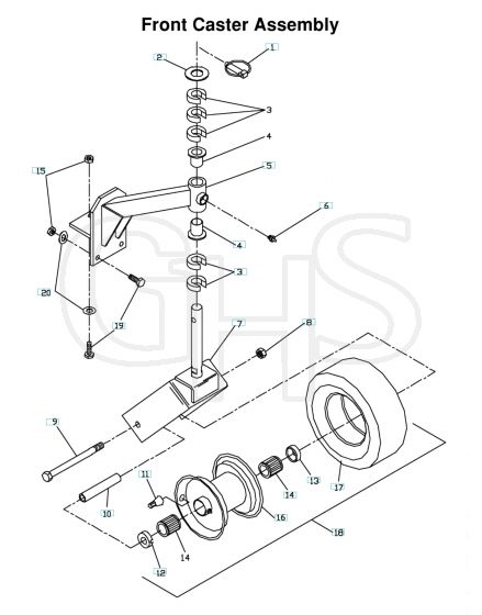 Husqvarna WG4815E - Casters