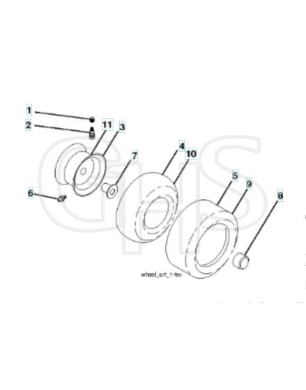 Husqvarna Yta19K42 - Wheels & Tyres