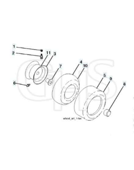 Husqvarna Yta20V46 - Wheels & Tyres