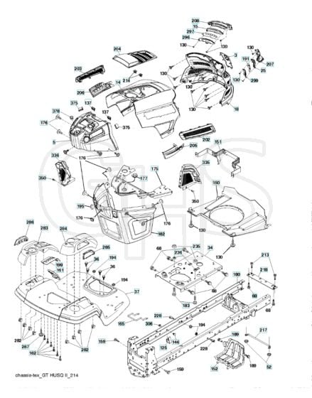 Husqvarna Yth18K42 - Chassis & Enclosures