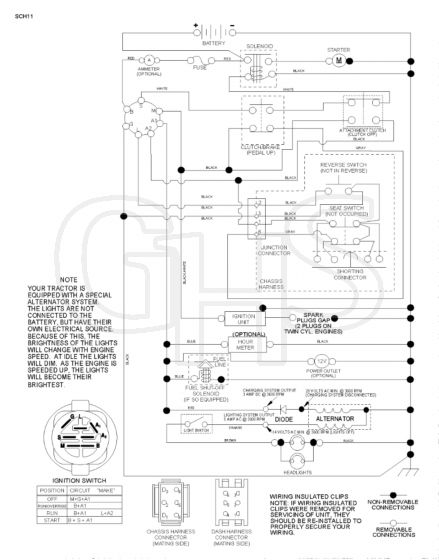 Husqvarna Yth2042 - Schematic