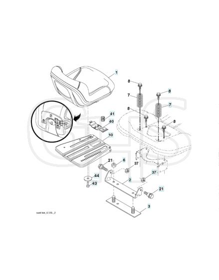 Husqvarna Yth2042 Twin - Seat