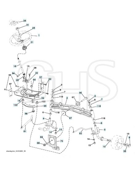 Husqvarna Yth2042 Twin - Steering