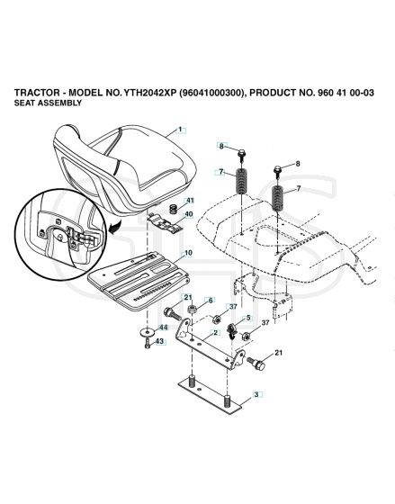 Husqvarna Yth2042 Xp - Seat