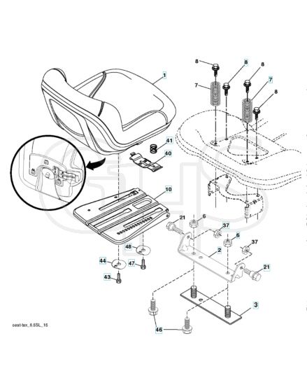 Husqvarna Yth20K42 - Seat