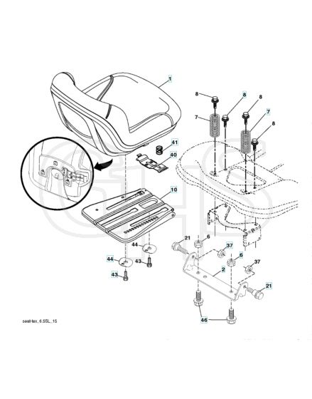 Husqvarna Yth20V42 - Seat