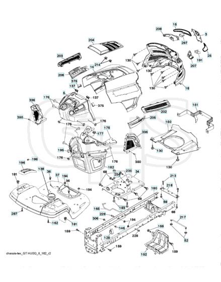 Husqvarna Yth20V46 - Chassis & Enclosures