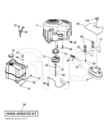 Husqvarna Yth20V46 - Engine
