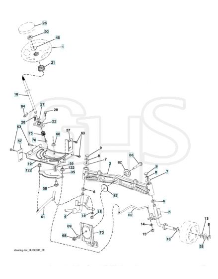 Husqvarna Yth20V46 - Steering