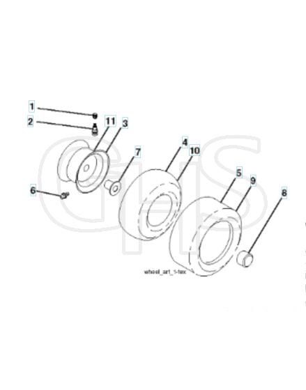 Husqvarna Yth20V46 - Wheels & Tyres