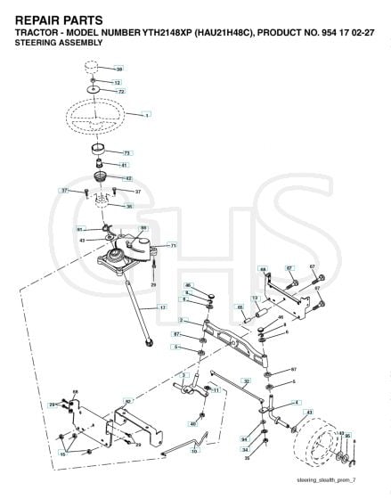 Husqvarna Yth2148 Xp - Steering