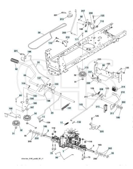 Husqvarna Yth21K42 - Drive