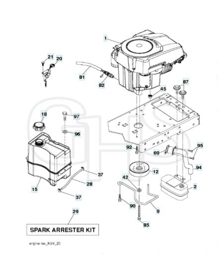 Husqvarna Yth21K42 - Engine